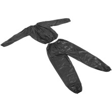 4Sets Black Sweat Top and Pants Sauna Suit Men Women for Toxin Removal