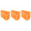 3 Count Ladder Feet Accessories Stabilizer Extension Orange 6
