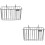 2Pcs Stainless Steel Rabbit Feeder Rack Black Hanging Holder for Pets 8