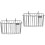 2Pcs Stainless Steel Rabbit Feeder Rack Black Hanging Holder for Pets 6