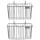 2Pcs Stainless Steel Rabbit Feeder Rack Black Hanging Holder for Pets 7