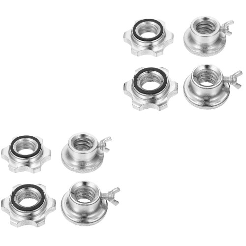 8 Pcs Dumbbell Barbell Collars Barbell Bar Nuts Anti- collar Screw 2