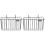 2Pcs Stainless Steel Rabbit Feeder Rack Black Hanging Holder for Pets 4