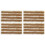 4 Sets Artificial Grass Cluster Faux Grass Decor Home Supply 4
