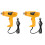2Pcs Corded Hot Air Blower Tool Yellow Plastic Compact Handheld Heater 4