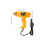 2Pcs Corded Hot Air Blower Tool Yellow Plastic Compact Handheld Heater 9