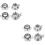 8 Pcs Dumbbell Barbell Collars Barbell Bar Nuts Anti- collar Screw 6