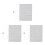 3Pcs Washable Lavender Cloth Book Protector Decorative Sleeve 3