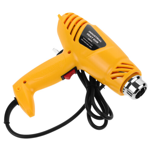 2Pcs Corded Hot Air Blower Tool Yellow Plastic Compact Handheld Heater 1
