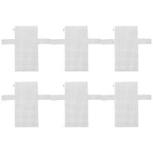 2 Pack Purse Hook Bag Mesh Diy 40x36.5x0.1cm White