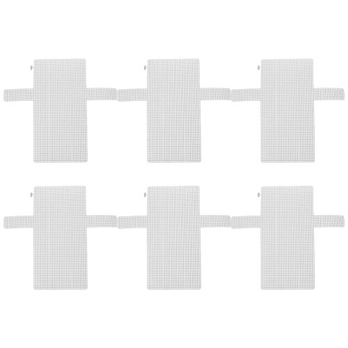 2 Pack Purse Hook Bag Mesh Diy 40x36.5x0.1cm White