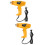 2Pcs Corded Hot Air Blower Tool Yellow Plastic Compact Handheld Heater 8