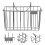 2Pcs Stainless Steel Rabbit Feeder Rack Black Hanging Holder for Pets 11