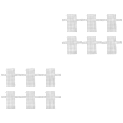2 Pack Purse Hook Bag Mesh Diy 40x36.5x0.1cm White 2