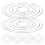 60Pcs Durable Silver Wire Rings for DIY Dreamcatchers Macrame Crafts 1