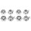 8 Pcs Dumbbell Barbell Collars Barbell Bar Nuts Anti- collar Screw 2
