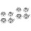 8 Pcs Dumbbell Barbell Collars Barbell Bar Nuts Anti- collar Screw 4