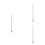 3Pcs Telescoping Clothesline Rods Silver Clothes Drying Poles 2