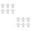 2 Pack Purse Hook Bag Mesh Diy 40x36.5x0.1cm White 6