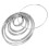 60Pcs Durable Silver Wire Rings for DIY Dreamcatchers Macrame Crafts 3