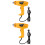 2Pcs Corded Hot Air Blower Tool Yellow Plastic Compact Handheld Heater 6