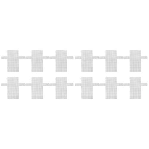 2 Pack Purse Hook Bag Mesh Diy 40x36.5x0.1cm White 1