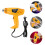 2Pcs Corded Hot Air Blower Tool Yellow Plastic Compact Handheld Heater 10