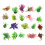 100Pcs Multi-Colored Artificial Water Plants Plastic Fish Tank Decor 3