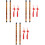 3 Sets 2Pcs Bamboo Flute Traditional Musical Instrument For Beginner 7