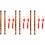 3 Sets 2Pcs Bamboo Flute Traditional Musical Instrument For Beginner 8