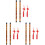 3 Sets 2Pcs Bamboo Flute Traditional Musical Instrument For Beginner 6