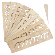 One Set Wood Hollow Practice Board Toy For Early Learning