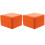 2Pcs PU Orange Watch Display Case Single Watch Organizer 4