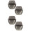 4Pcs Dark Brown Metal Baby First Tooth Curl Keepsake Organizer Box 6