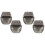 4Pcs Dark Brown Metal Baby First Tooth Curl Keepsake Organizer Box 3