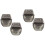 4Pcs Dark Brown Metal Baby First Tooth Curl Keepsake Organizer Box 5