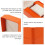 2Pcs PU Orange Watch Display Case Single Watch Organizer 10