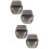 4Pcs Dark Brown Metal Baby First Tooth Curl Keepsake Organizer Box 8