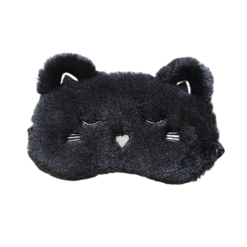 2 Pcs Eye Mask For Sleep Sleeping Plush Eyeshade Cartoon Blindfold