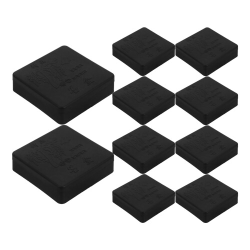 50Pcs Portable Black Plastic Ink Dish Tray for Calligraphy Practice 1