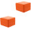 2Pcs PU Orange Watch Display Case Single Watch Organizer 5