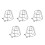 5Pcs Metal Fire Sprinkler Cage Protective Cover 5