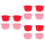 12Pcs Assorted Color Folding Silicone Wax Bean Melting Bowls Home Use 6