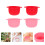 12Pcs Assorted Color Folding Silicone Wax Bean Melting Bowls Home Use 10