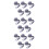 15 Pcs Strap Zinc Alloy Tight Belt Simple 8