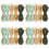 20 Pcs Elastic Thread Rubber Band Hair Ring Korean Version 5