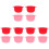 12Pcs Assorted Color Folding Silicone Wax Bean Melting Bowls Home Use 3