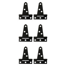 18Pcs Black Iron T-Shaped Door Hinges Heavy Duty Galvanized Furniture