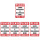 Set Of 5 Package Sticker Label Leave Here Reminder Flat Surface 7
