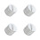 4Sets Silver Iron Cookie and Candy Container Mini Airtight Storage Tin 8